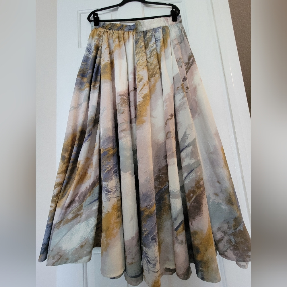 Water Color Maxi Skirt